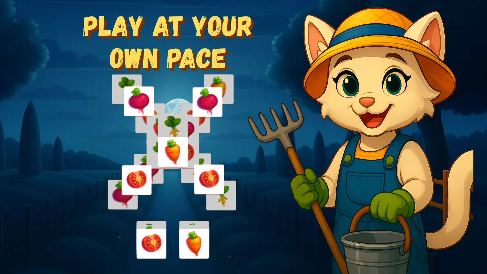 Kitty Garden Tile Puzzle screenshot